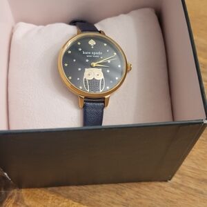 Kate Spade Gold and Black Owl Watch